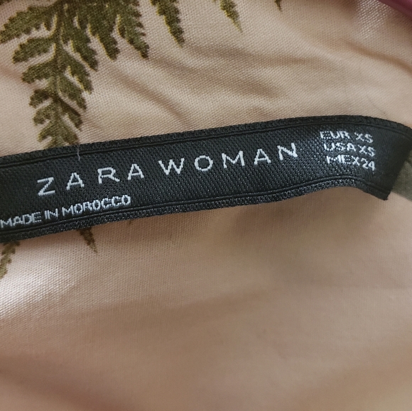 Zara Hawaiian floral button up dress xs - Picture 6 of 9